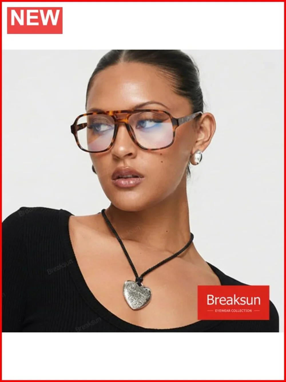 Oversized Square Aviator Blue Light Blocking Glasses Acetate Frame